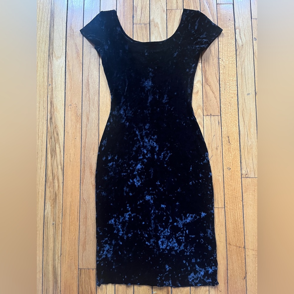 Crushed Velvet Bodycon Dress